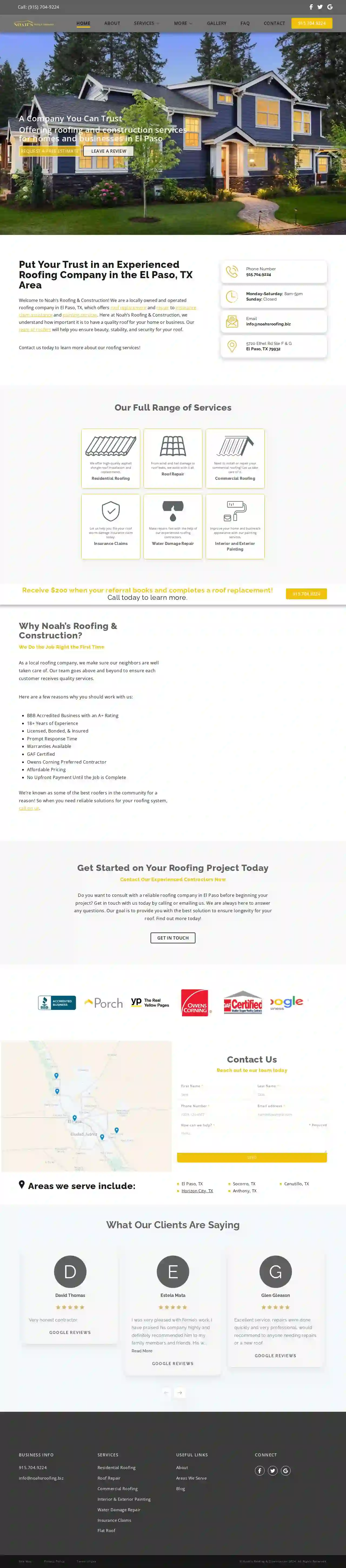 Noah's Roofing & Construction