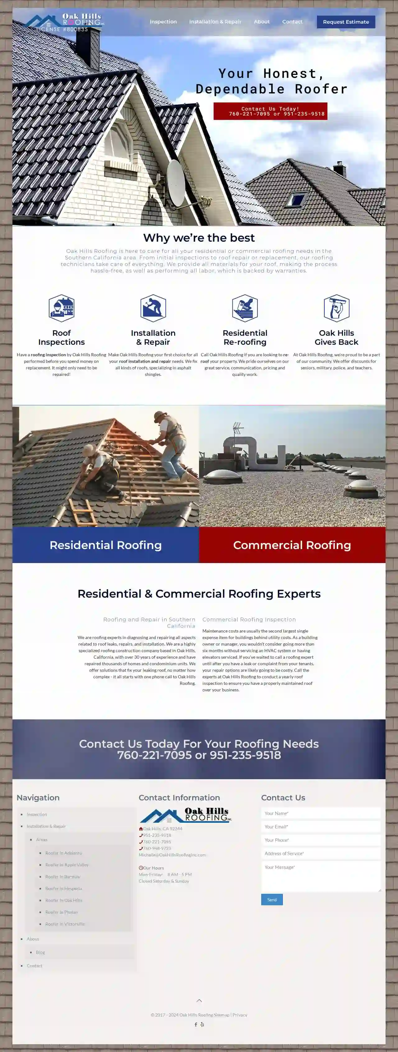 Oak Hills Roofing Inc