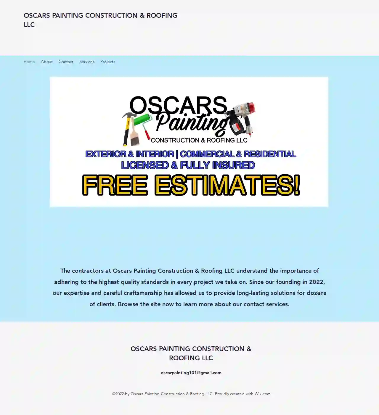 OSCARS PAINTING CONSTRUCTION & ROOFING LLC