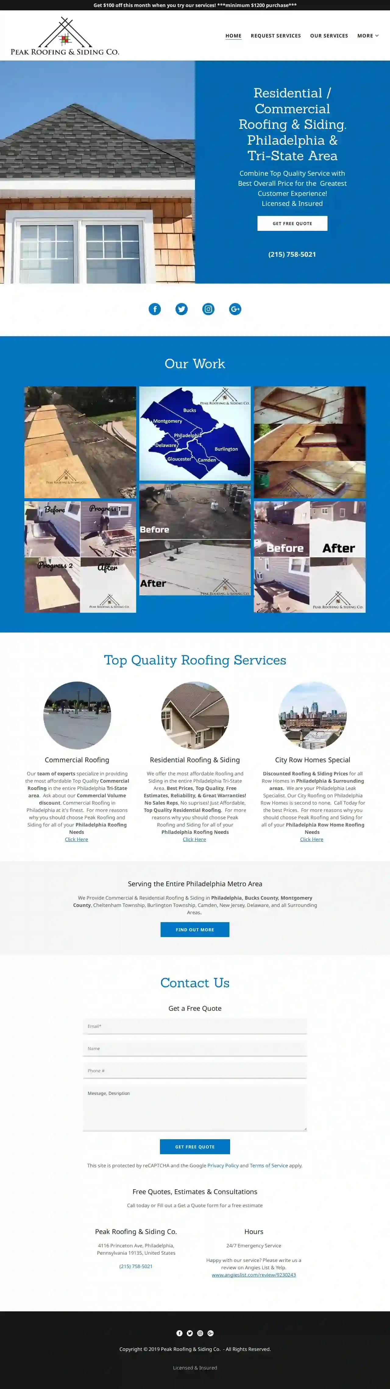 Peak Roofing & Siding Co.