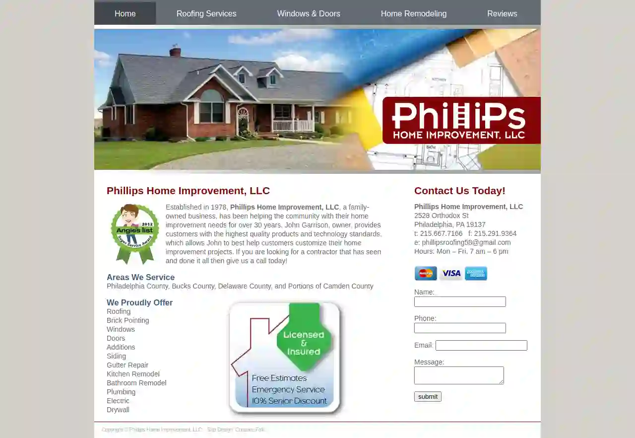 Phillips Home Improvement & Roofing LLC