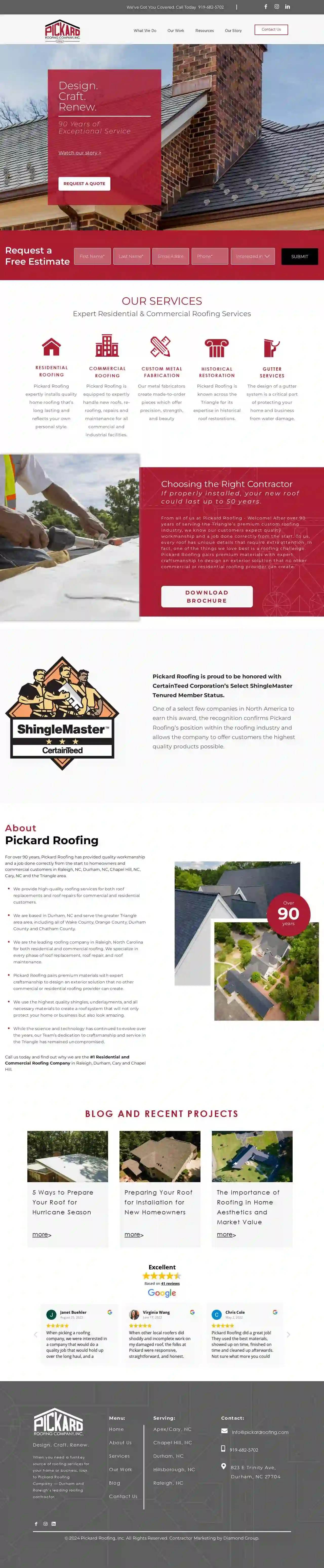 Pickard Roofing Company, Inc.