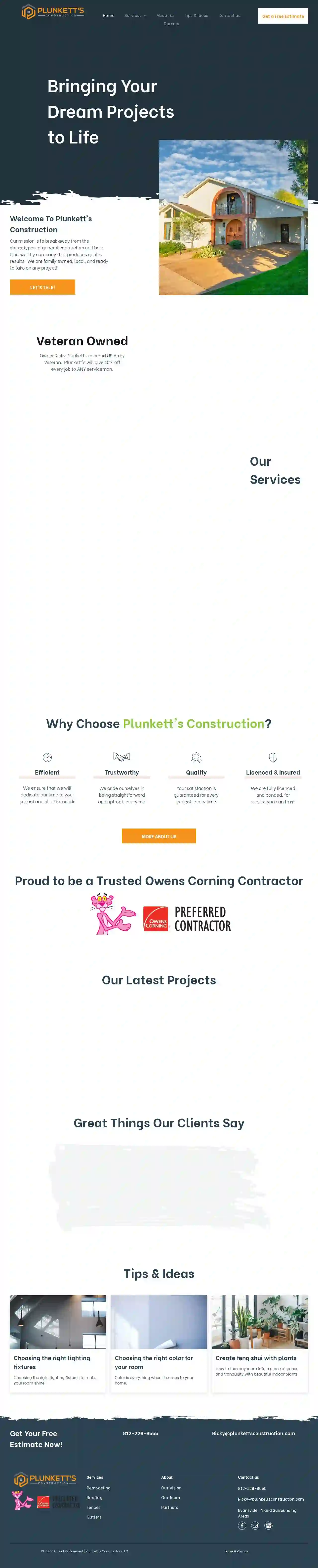 Plunkett's Construction