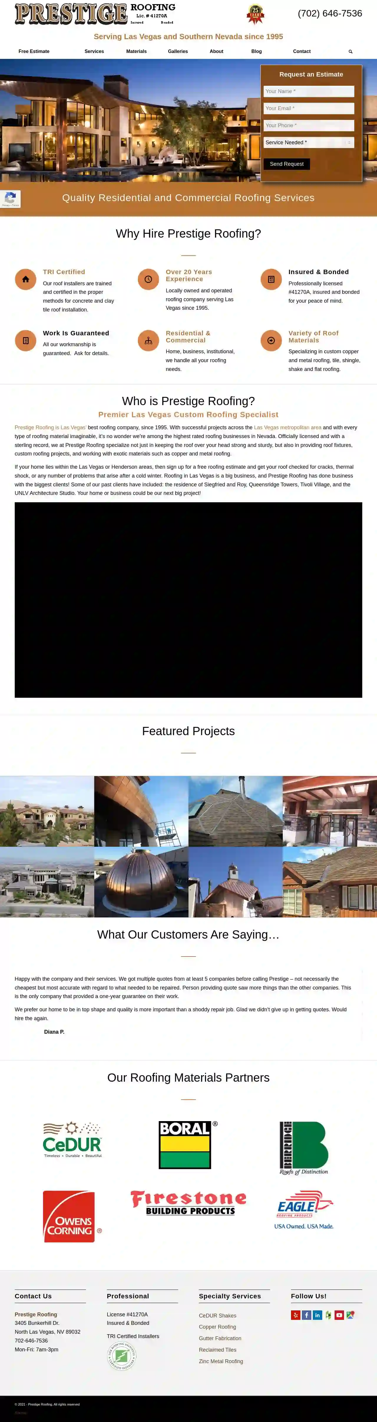 Prestige Roofing