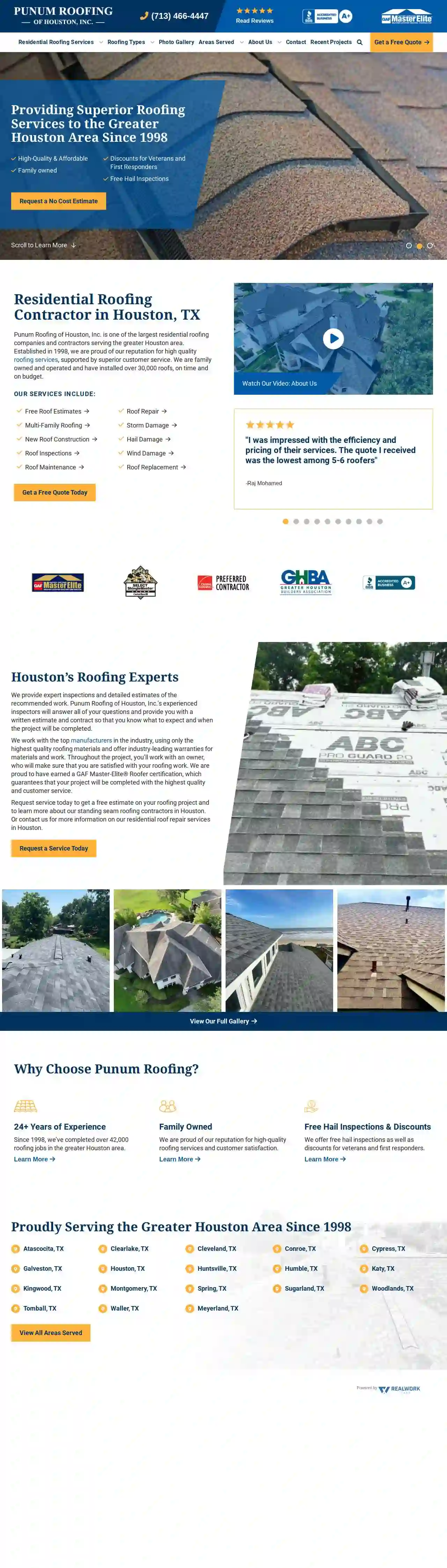 Punum Roofing of Houston, Inc.