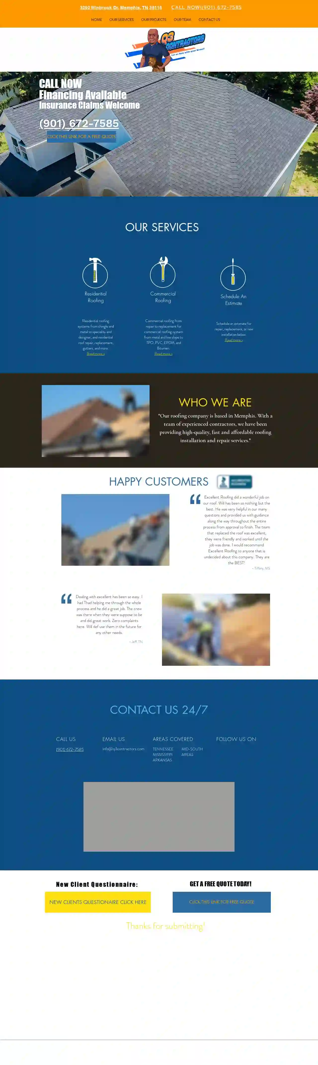 Memphis Roofing Q3 Contractors