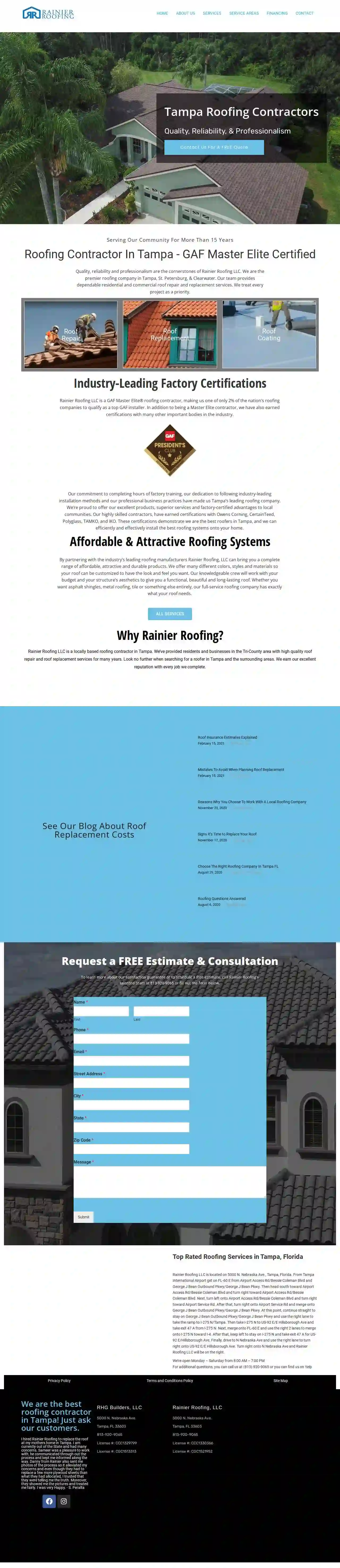 Rainier Roofing LLC