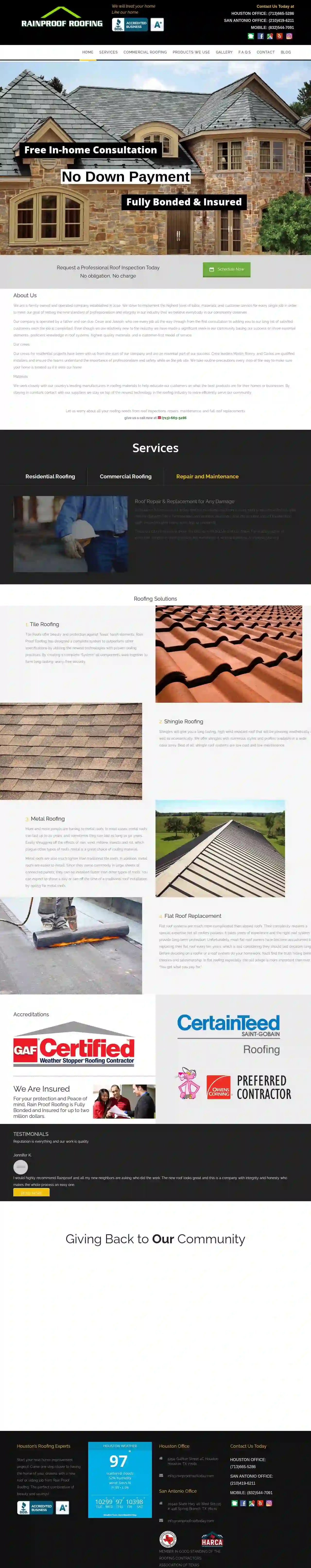 Rainproof Roofing LLC