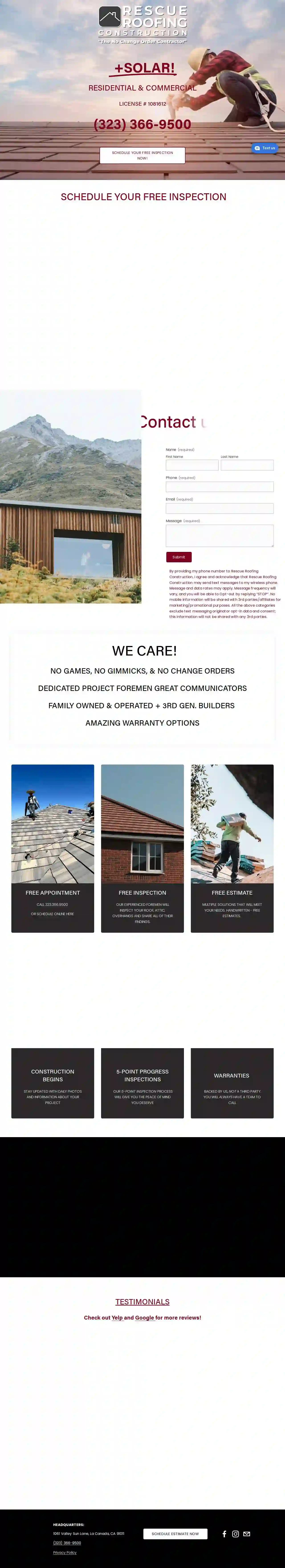 Rescue Roofing Construction