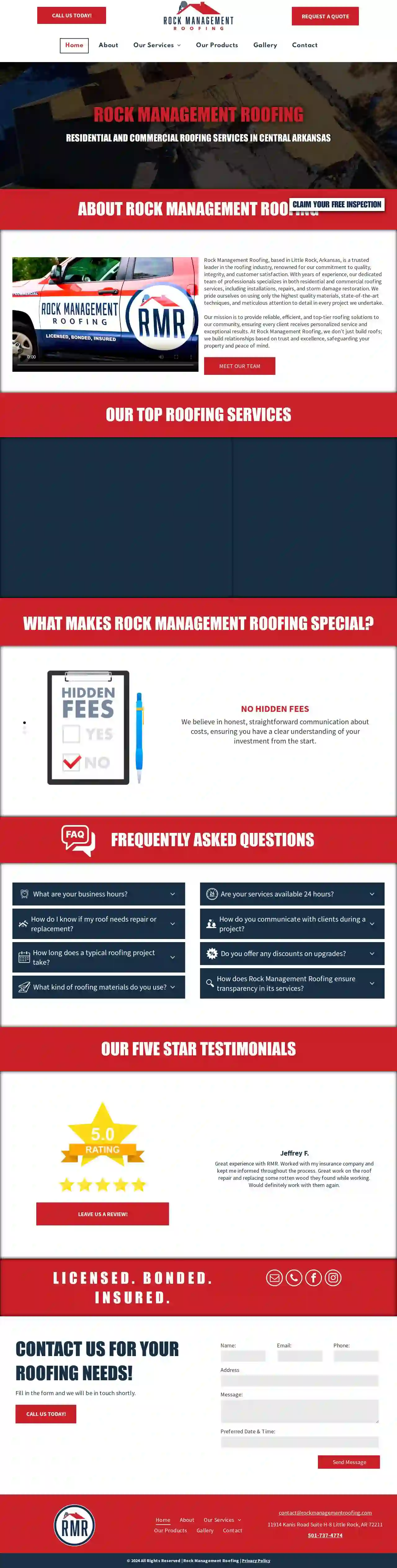 Rock Management Roofing