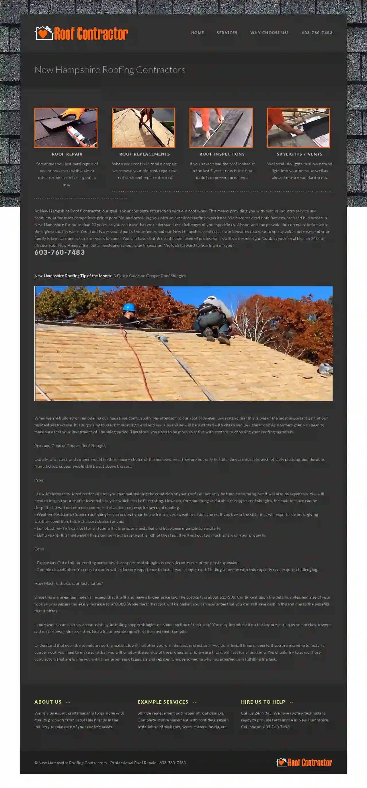 New Hampshire Roofing Contractors