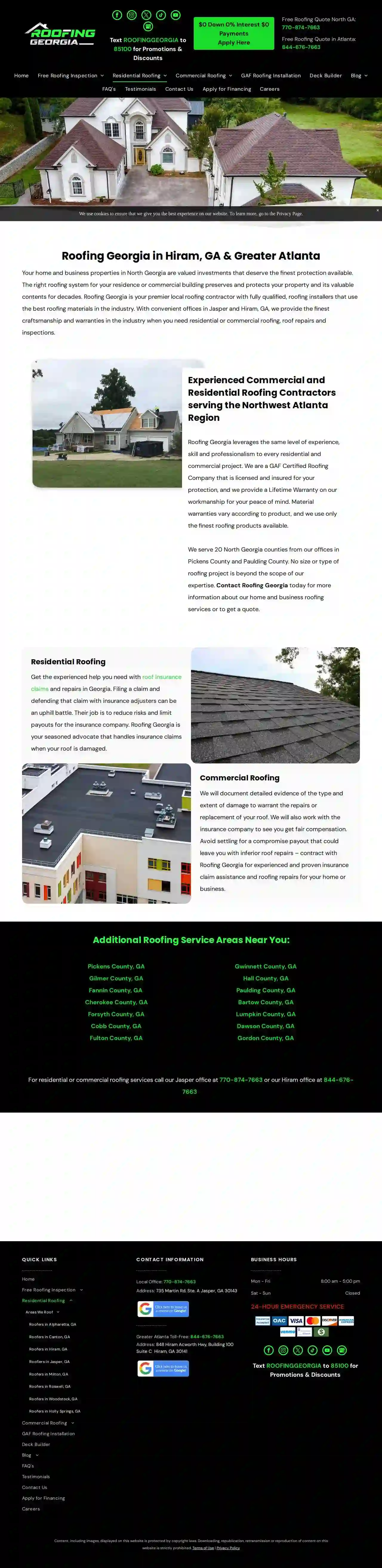 Roofing Georgia | Best Roofing Contractor in Atlanta, Alpharetta, & Marietta