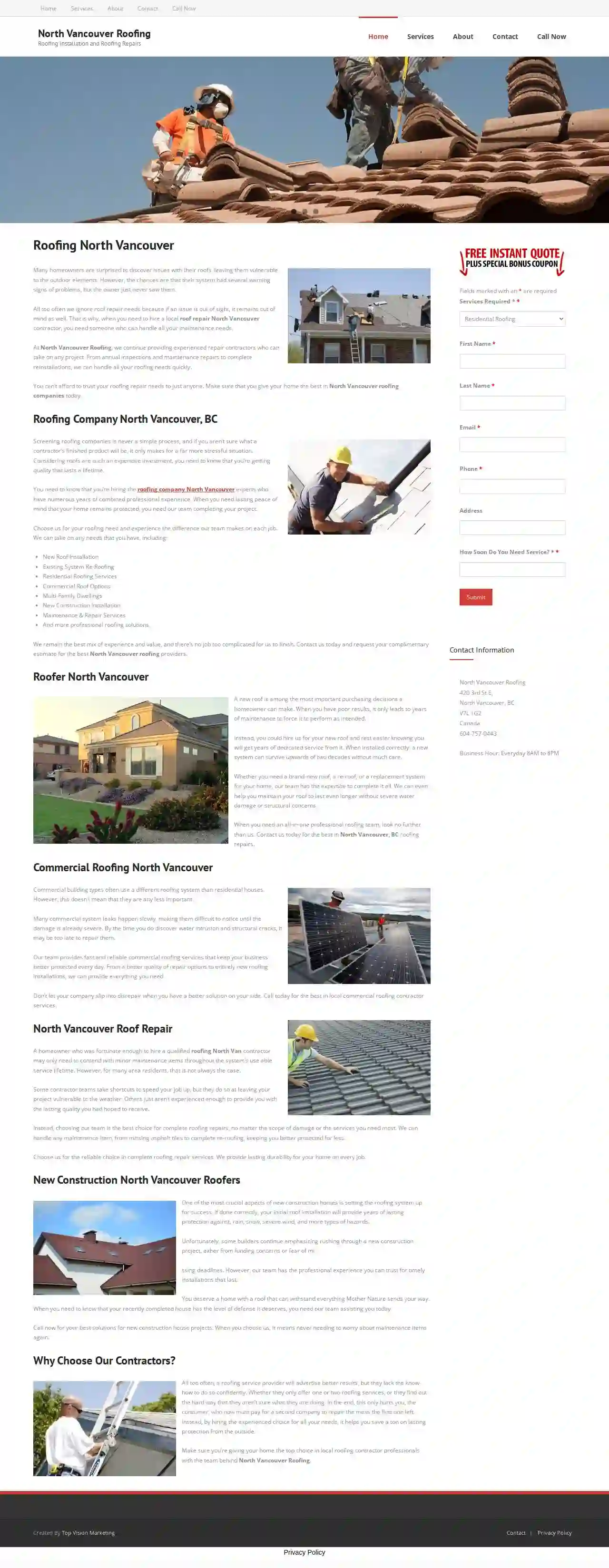 North Vancouver Roofing