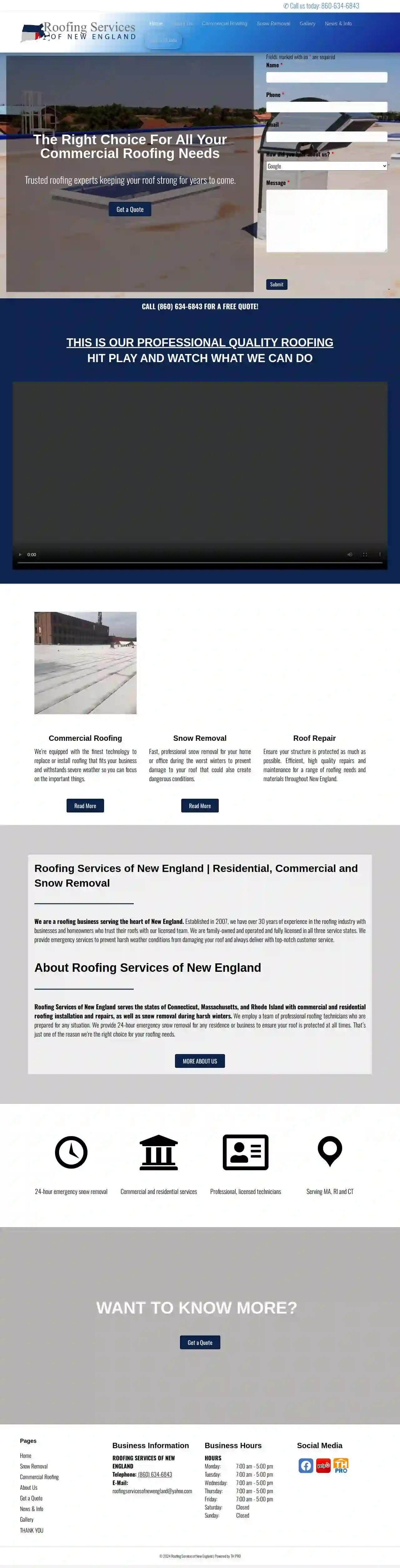 Roofing Services of New England