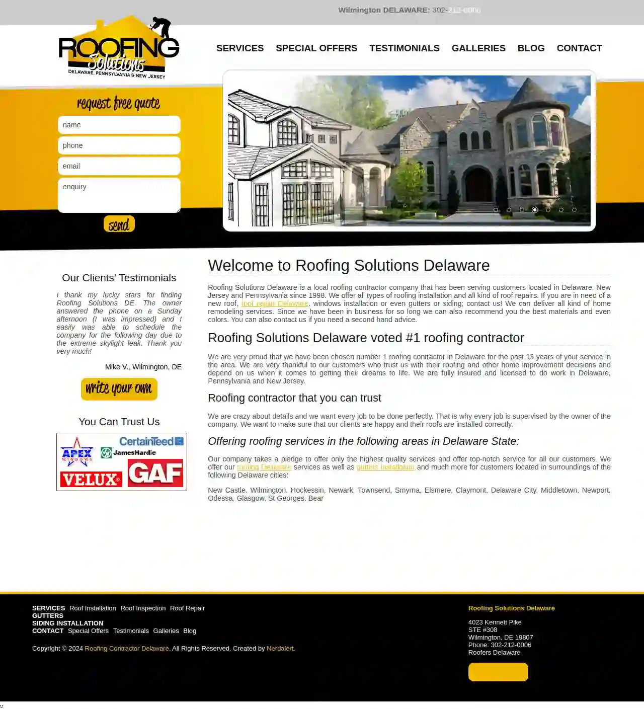 Roofing Solutions Delaware