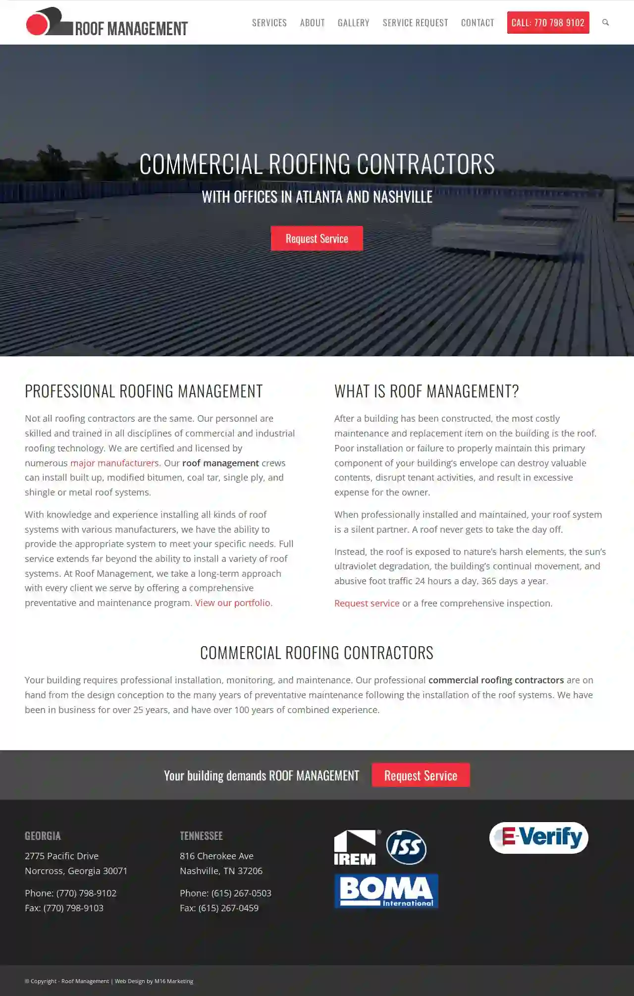 Roof Management, Inc.