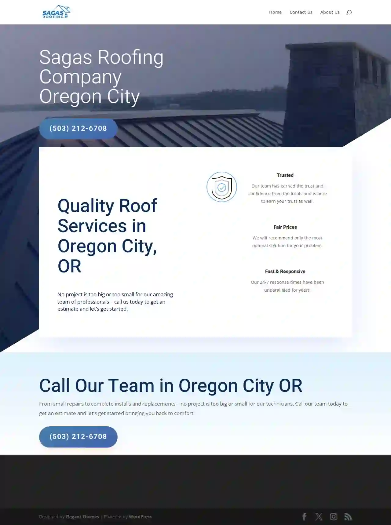 Sagas Roofing Company Oregon City