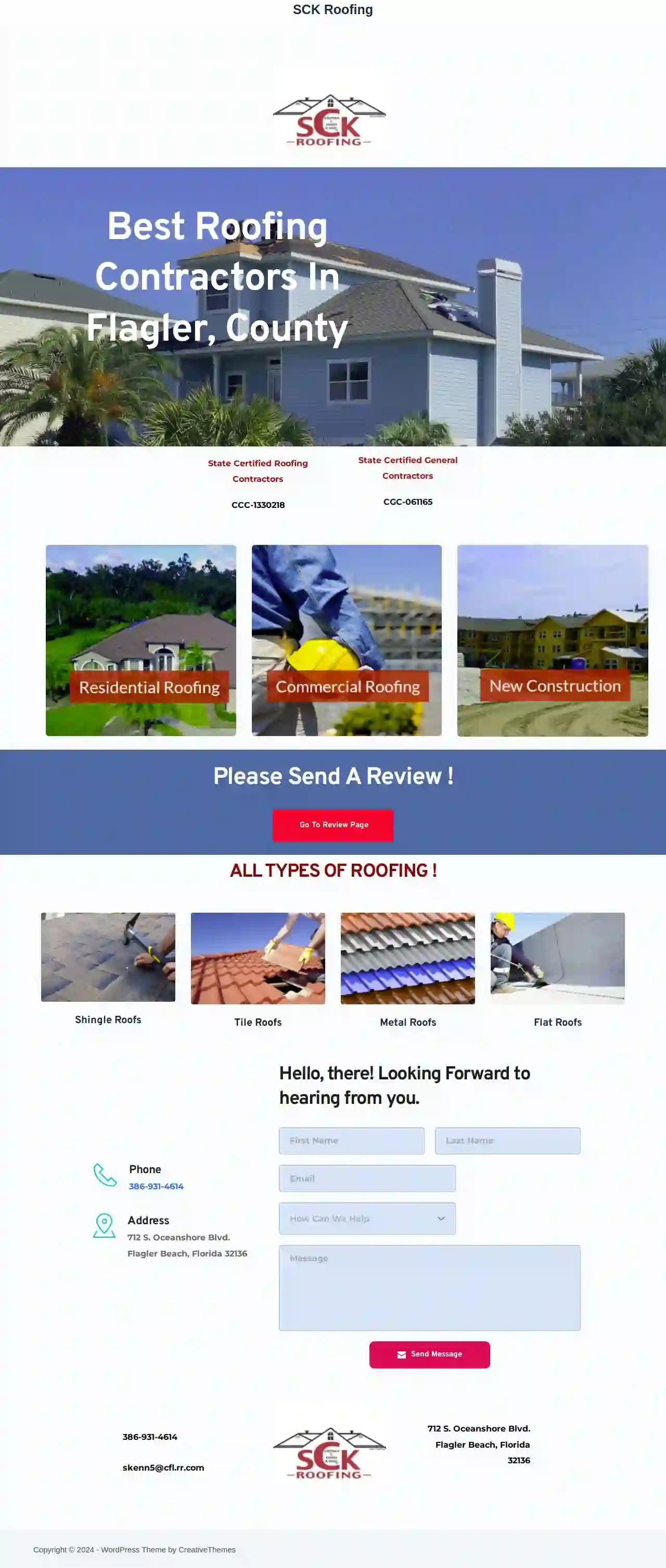 SCK Roofing Contractors