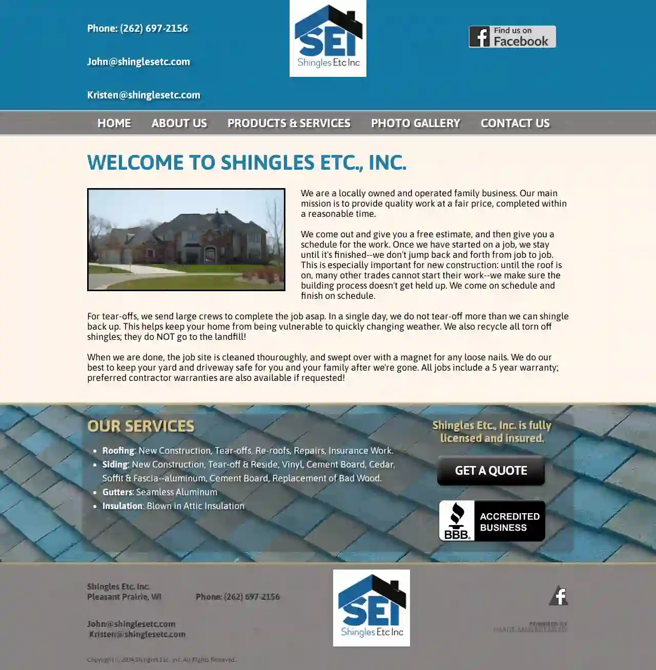 Shingles Etc., Inc.