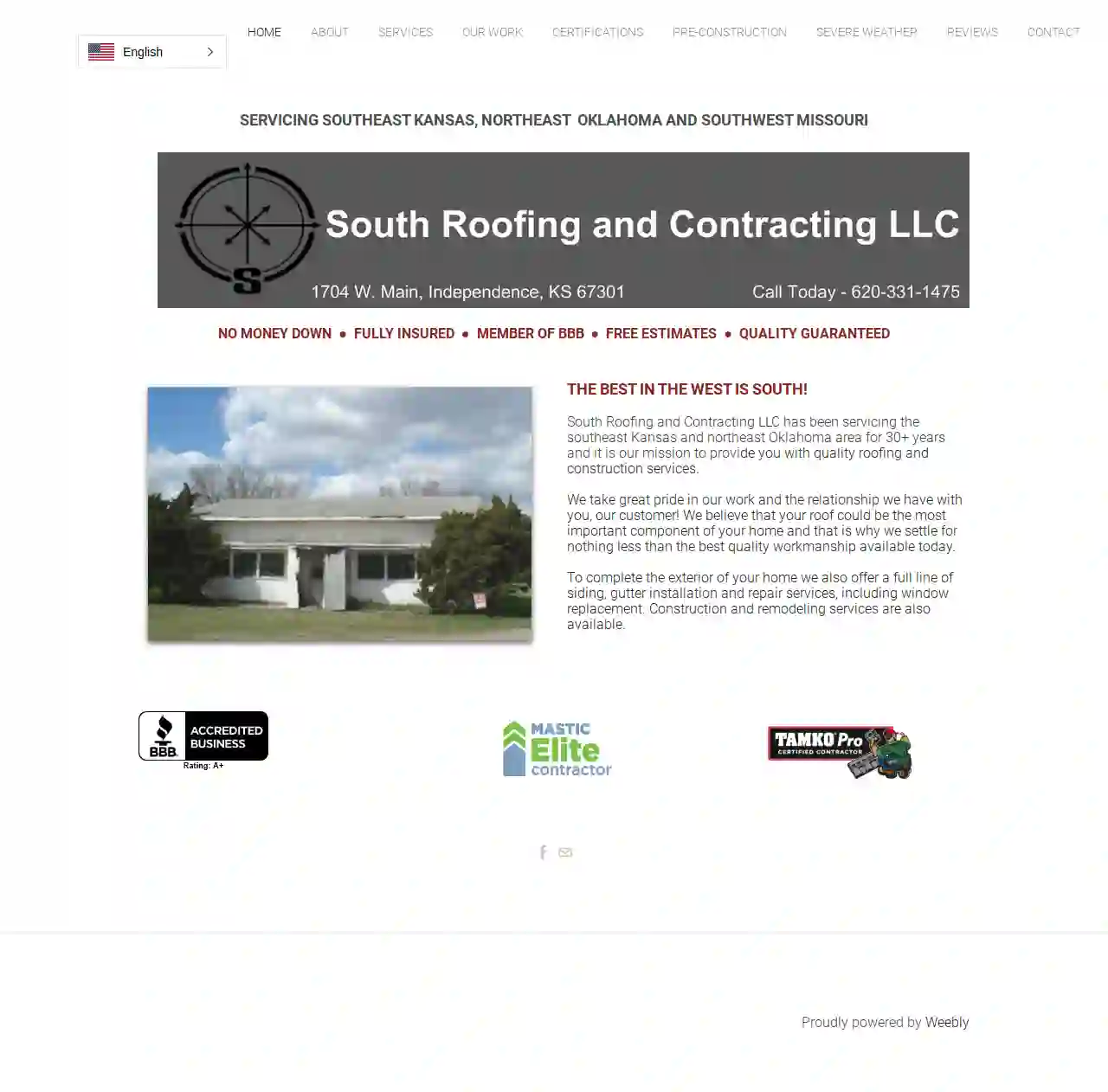 South Roofing and Contracting LLC