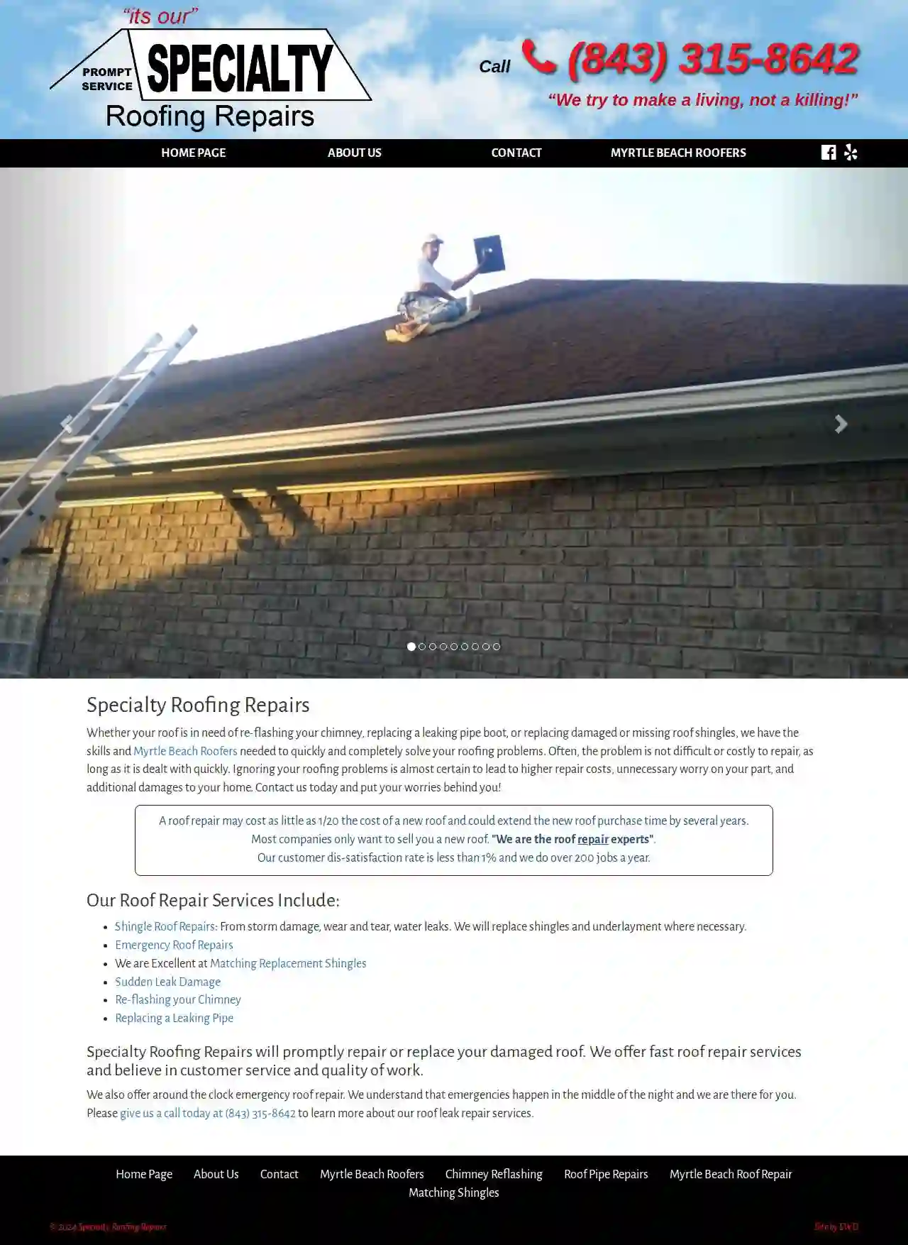 Specialty Roofing Repairs