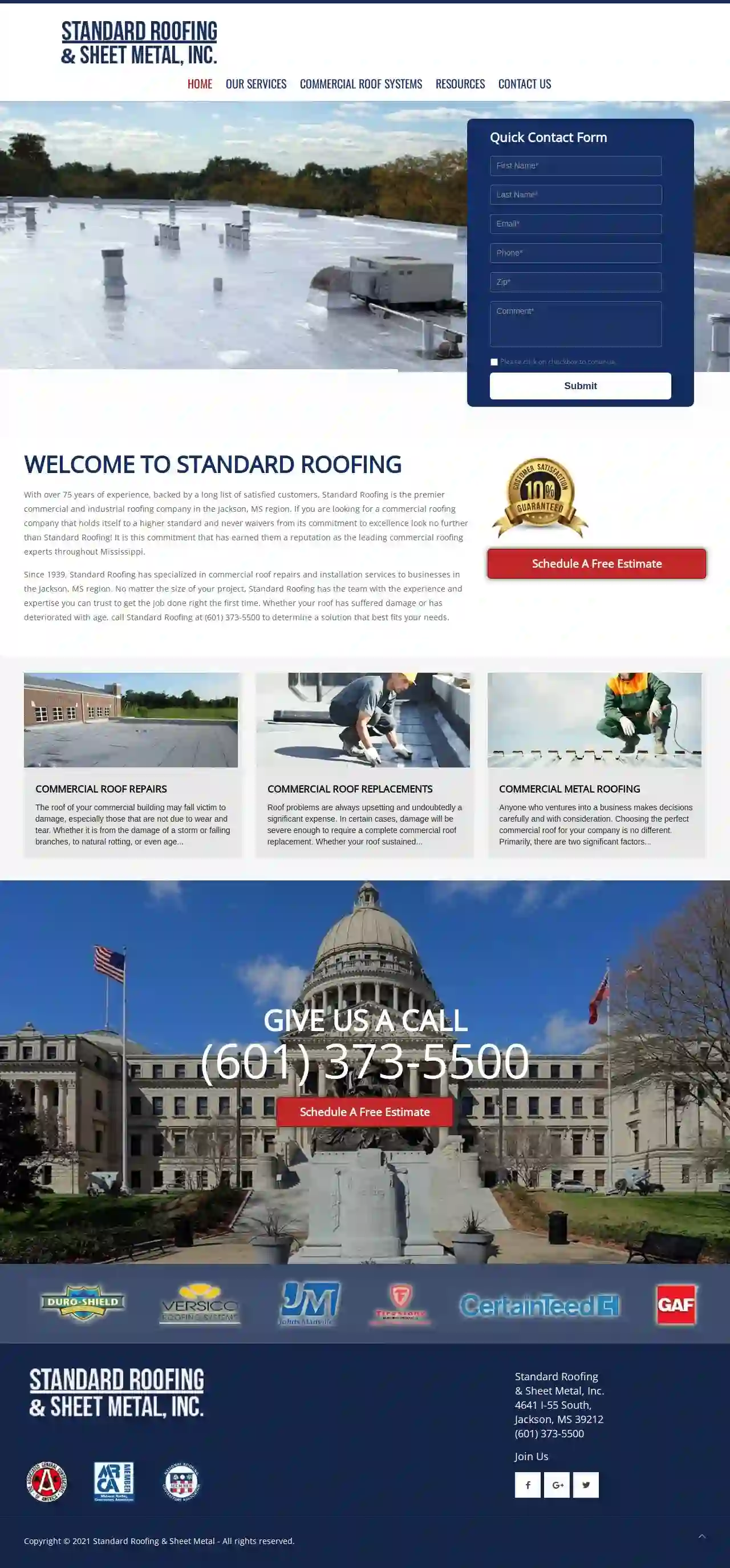 Standard Roofing &Sheet Metal Inc