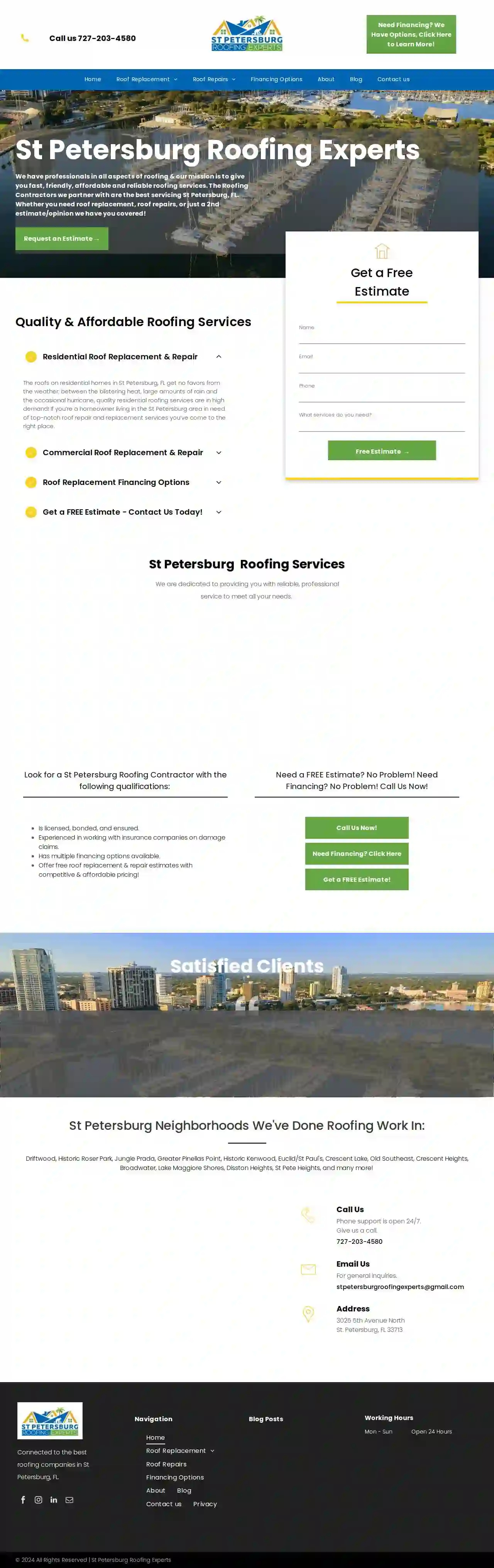 St Petersburg Roofing Experts