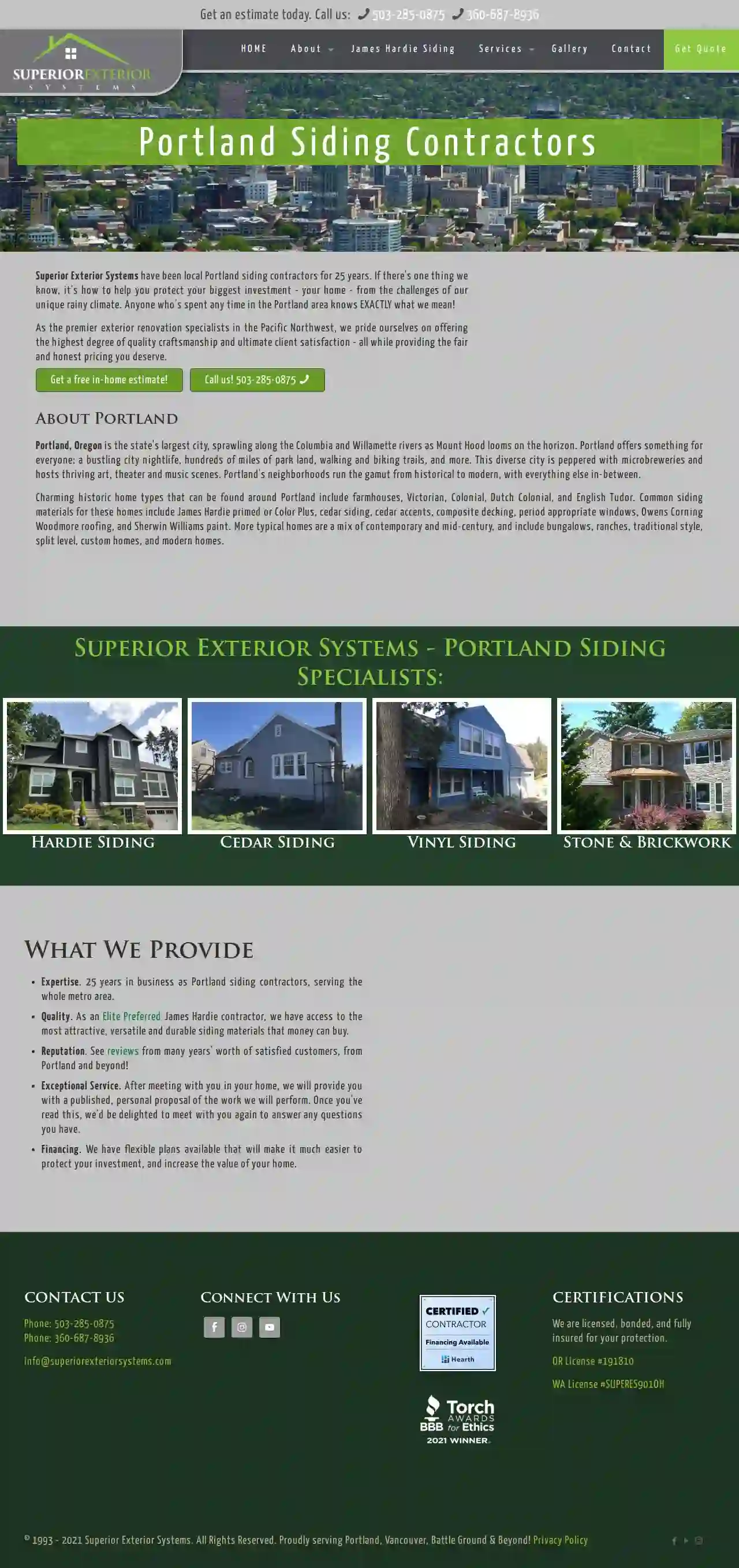 Superior Exterior Systems - Portland