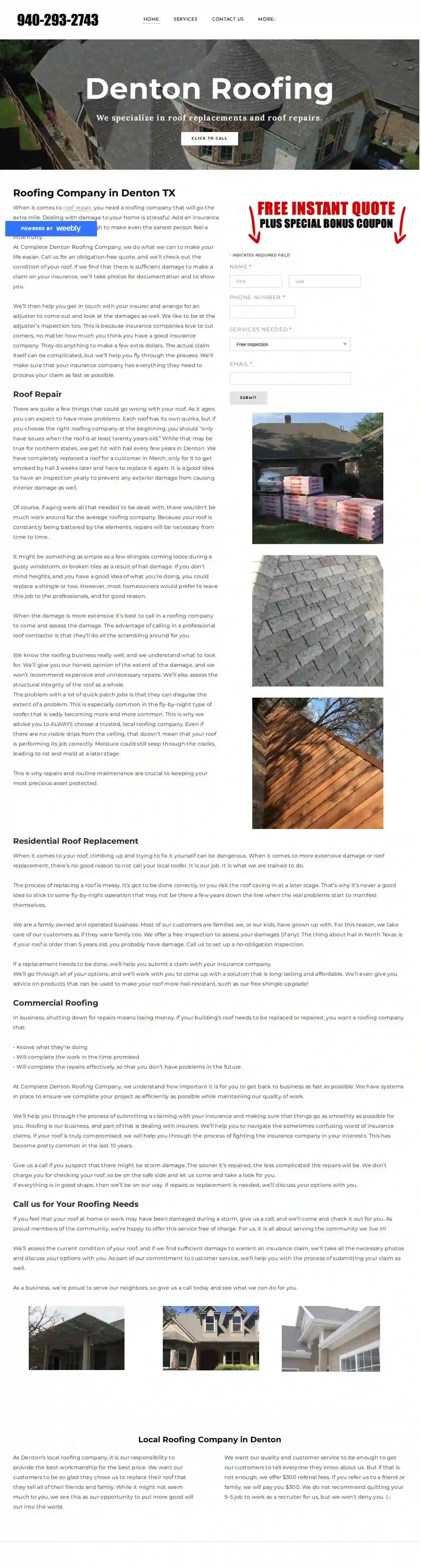 Complete Denton Roofing Company