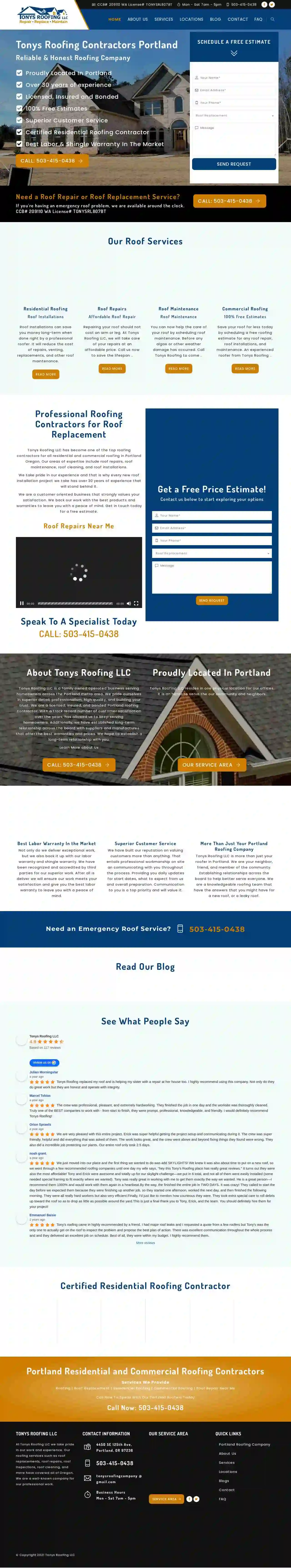 Tonys Roofing LLC