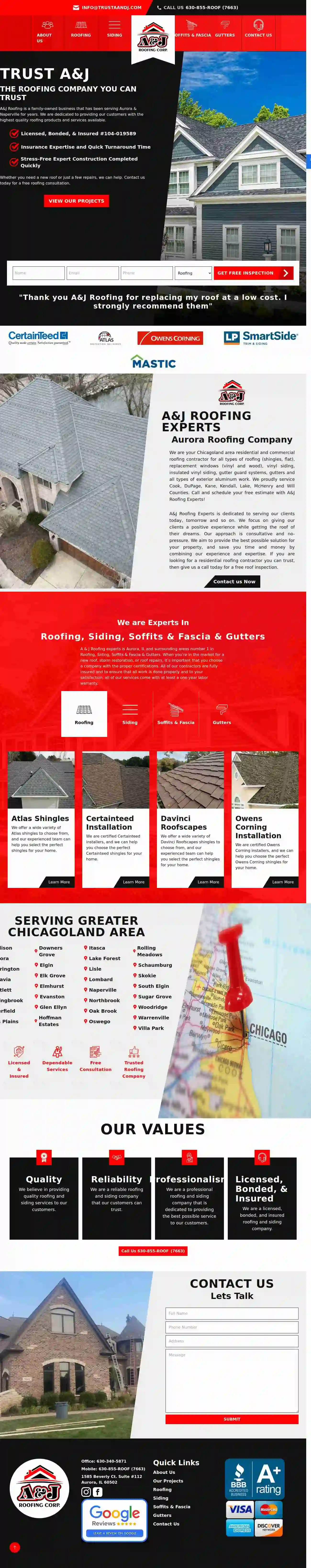 A & J Roofing Corporation