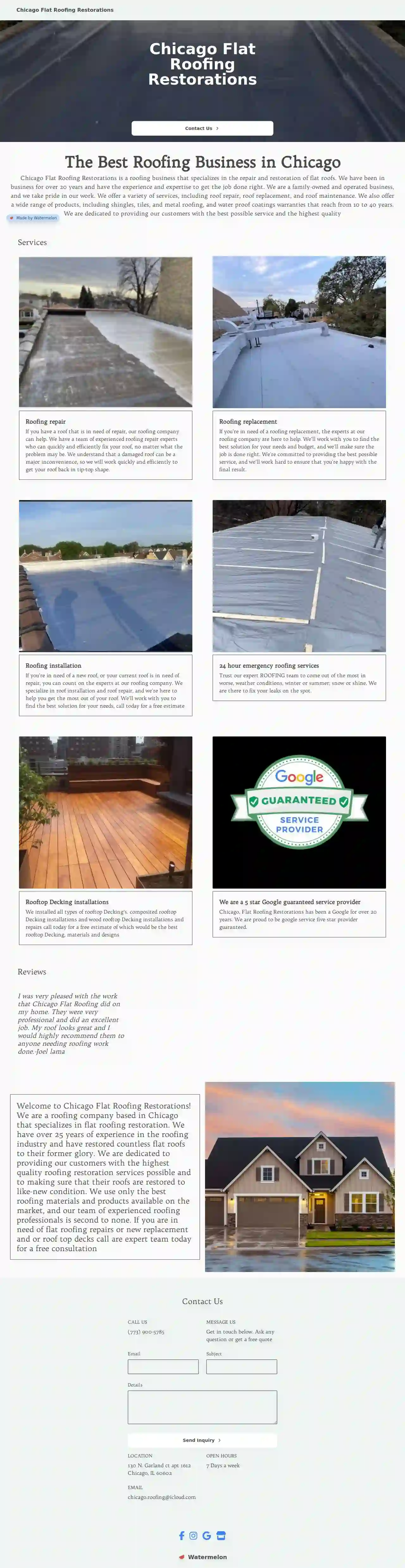 Chicago Flat Roofing Restorations