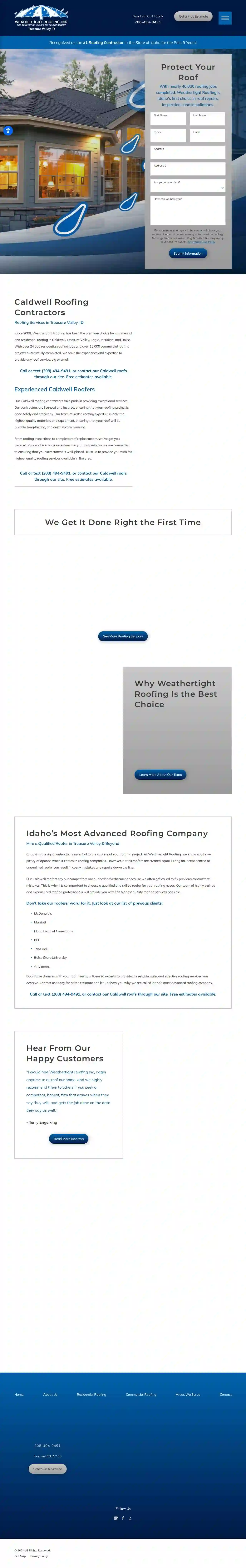 Weathertight Roofing, Inc.