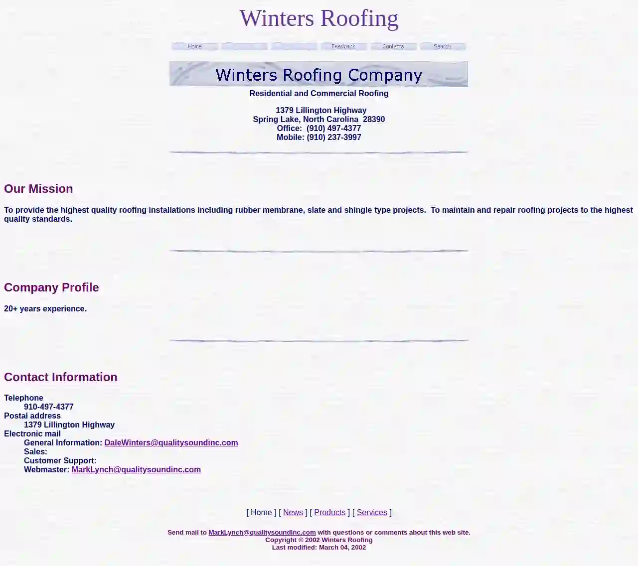 Winters Roofing & Construction