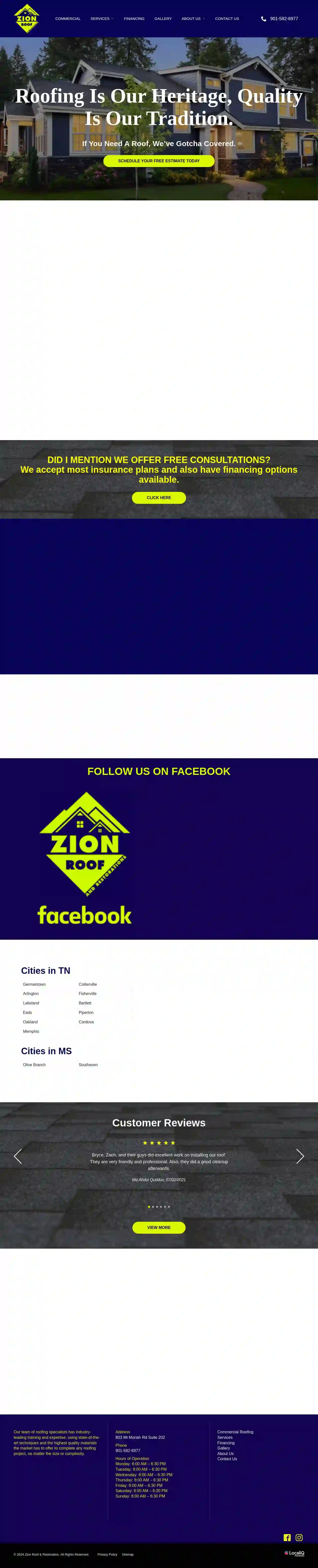 Zion Roof & Restorations