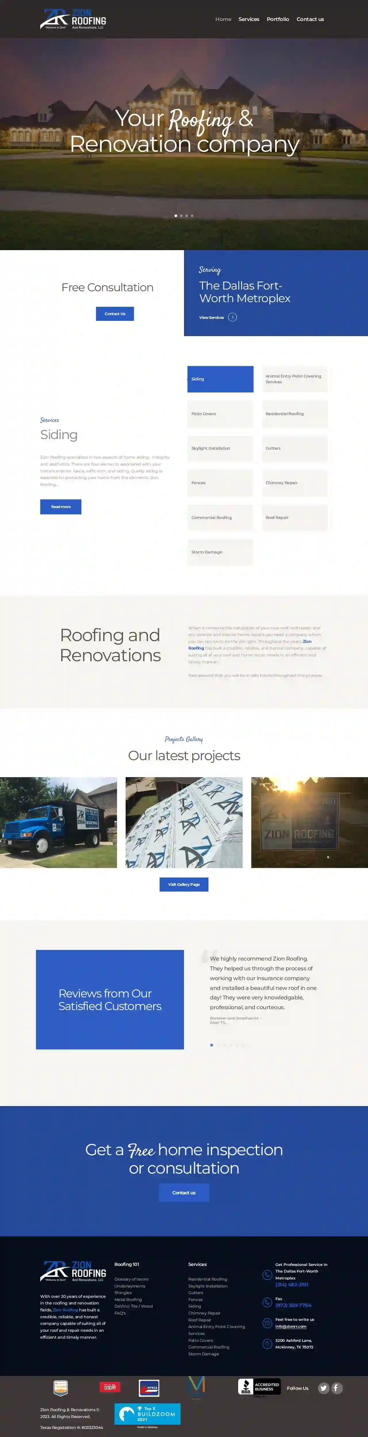 Zion Roofing & Renovations, LLC